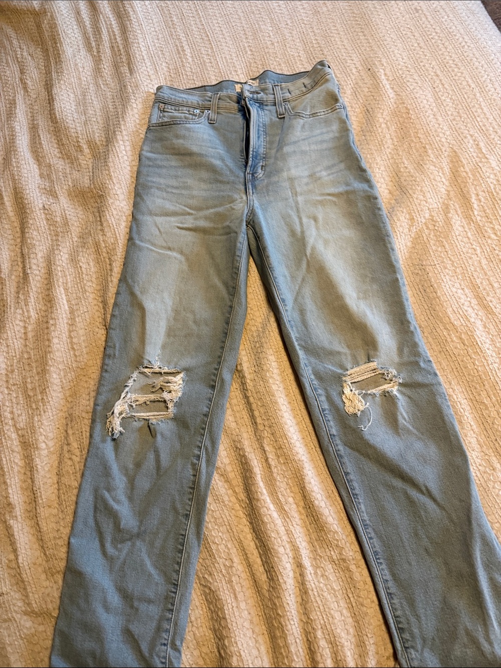 Madewell Light Blue Distressed High-Rise Women’s Jeans